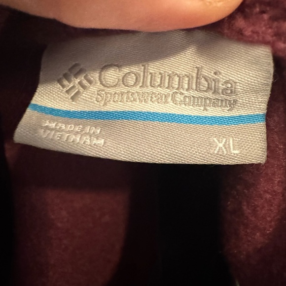 XL Columbia Fleece Vest Women’s Wine Zip Up Soft Cozy Layer - Picture 6 of 10